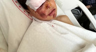 Otomobiliyle 12 yaşındaki bisikletliye çarpıp kaçtı, o anlar kamerada