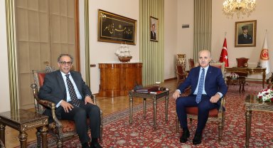 TBMM Başkanı Kurtulmuş, Kuveyt Büyükelçisi Aladwani'yi kabul etti