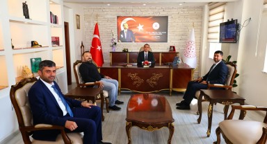 TÜGVA Heyeti Kaymakam Mücahit Zıvlak'a Hayırlı Olsun Ziyareti Gerçekleştirdi