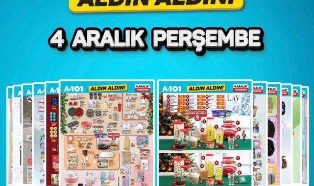 A101'de 4 Aralık'tan İtibaren Aldın Aldın Kampanyası Başlıyor