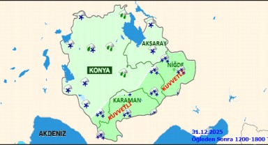 Karaman İçin 31 Aralık Kritik Hava Durumu: Kuvvetli Kar Yağışı Uyarısı