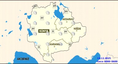 Karaman'da Hava Durumu: 11 Aralık'ta Yağmurlu ve Parçalı Bulutlu