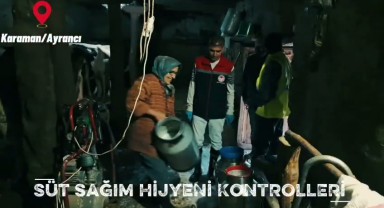 Karaman'da Süt Sağım Hijyeni Konusunda Üreticilere Bilgilendirme Yapıldı