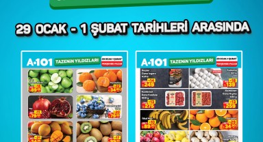 A101'de 29 Ocak - 1 Şubat Arası Meyve Sebze Fırsatları Başladı