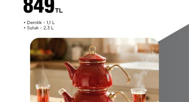 BİM Aktüel Ürünleri: Emaye Çaydanlık Takımı Haftanın Yıldızı