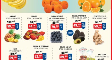 BİM'de 23-26 Ocak Tarihleri Arasında Meyve Sebze İndirimleri Başlıyor