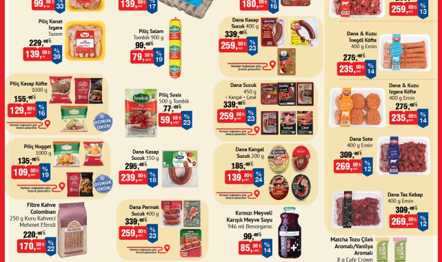 BİM'de 9-12 Ocak Tarihleri Arasında Et ve Kahve Ürünlerinde Büyük İndirimler