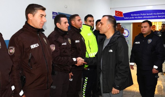 Kaymakam Zıvlak'tan Yılbaşı Tedbirleri Denetimi ve Moral Ziyareti