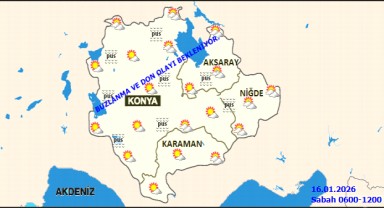 MGM Karaman Hava Durumu'ndan 16 Ocak Cuma Günlük Tahmin Raporu