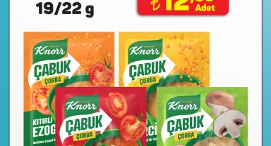 A101'de Knorr Çabuk Çorba Çeşitlerinde Özel İndirim Kampanyası