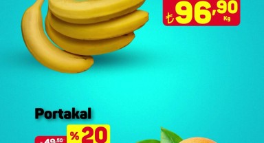 A101'de Meyve Fırsatları: Muz ve Portakal İndirimde