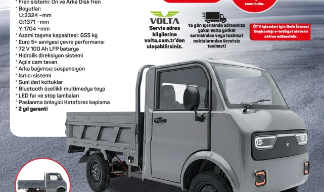 A101'de VOLTA Elektrikli Kamyonet Fırsatı Başlıyor
