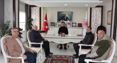 Karaman ASKF Heyeti, Ayrancı Kaymakamı Bünyamin İlkay'ı Ziyaret Etti