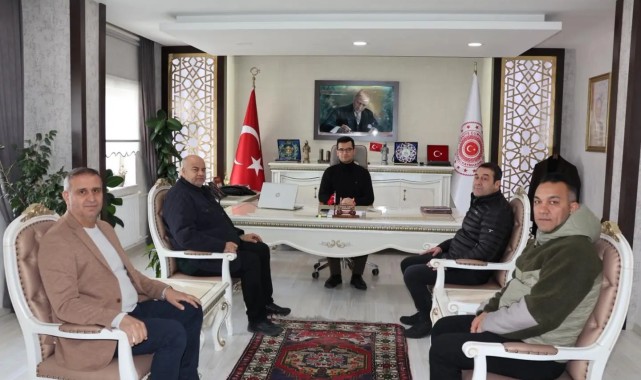 Karaman ASKF Heyeti, Ayrancı Kaymakamı Bünyamin İlkay'ı Ziyaret Etti