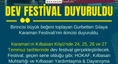 Karaman Kılbasan'da 2. Gurbetten Sılaya Festivali Tarihleri Belli Oldu