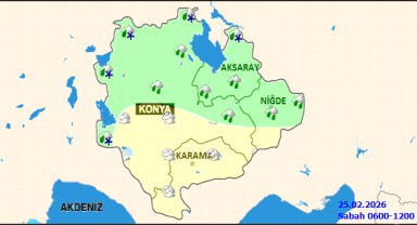 Karaman'da Hava Durumu: 25 Şubat Çarşamba Karla Karışık Yağmur Bekleniyor