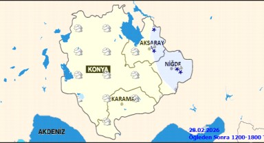 Karaman'da Hava Durumu: 28 Şubat Cumartesi Çok Bulutlu, Sıcaklık -2/4 Derece