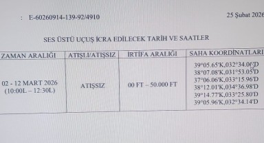 Karaman'da Hava Tatbikatı Nedeniyle Ses Üstü Hız Uyarısı