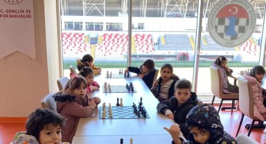 Nurcan Karakaya Anaokulu Öğrencileri Satranç Salonunu Ziyaret Etti