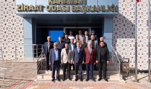 Vali Çiçek, Karaman Ziraat Odası'nı Ziyaret Etti