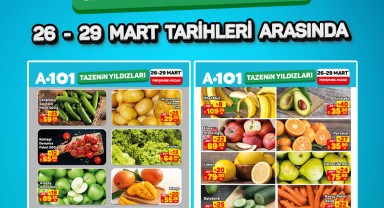 A101'de 26-29 Mart Haftasında Meyve ve Sebze İndirimleri Başlıyor