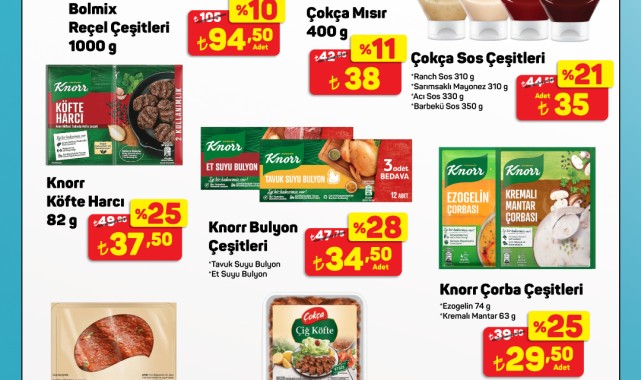 A101'de Bu Hafta: Bolmix Reçel ve Çokça Soslarda İndirim Fırsatı