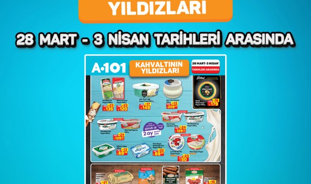 A101'de Kahvaltılık Ürünlerde Büyük İndirim: 28 Mart - 3 Nisan Fırsatları