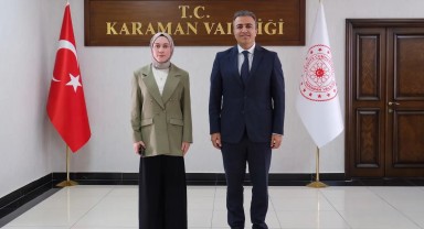 Başyayla Kaymakamı Neslihan Çakır'dan Karaman Valisi Hayrettin Çiçek'e Veda Ziyareti