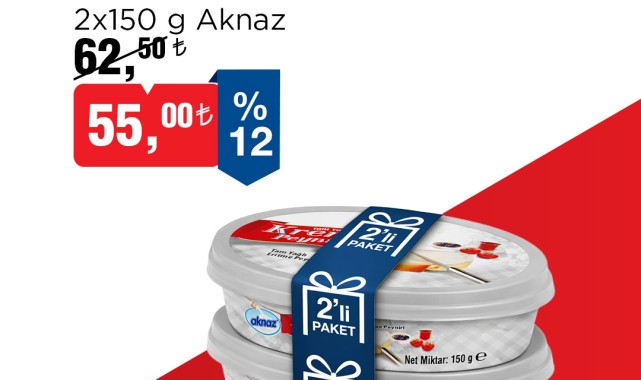 BİM'de 13 Mart'tan İtibaren Tam Yağlı Krem Peynirde Özel İndirim