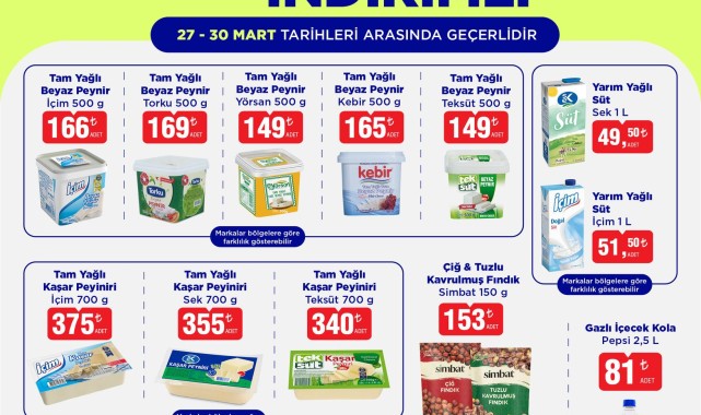 BİM'de Seçili Ürünlerde Kaçırılmayacak İndirimler Başlıyor