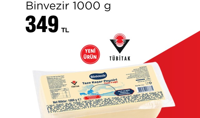 BİM'de Yeni Ürün: Binvezir Tam Yağlı Taze Kaşar Peyniri Raflarda