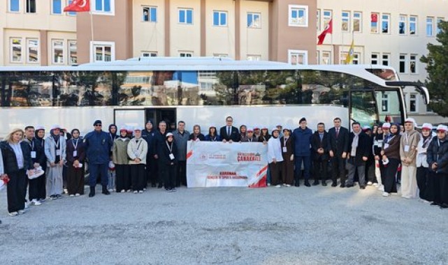 Çanakkale Ruhunu Yaşatmak İçin Sarıveliler'den Öğrenciler Uğurlandı