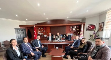 CHP Heyeti Esnaf Odası'nı Ziyaret Etti, Mitinge Davet Etti