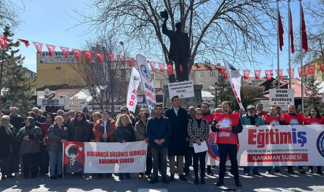 CHP Karaman, 3 Mart Devrim Yasaları Basın Açıklamasına Katıldı