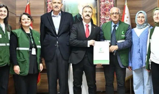 Karaman Emniyet Müdürü Mehmet Turhan'a Yeşilay Heyeti Ziyareti