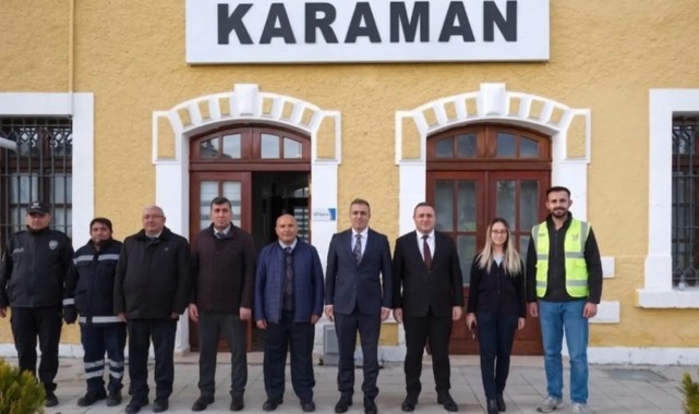 Karaman Valisi Hayrettin Çiçek Gar Müdürlüğünü Ziyaret Etti