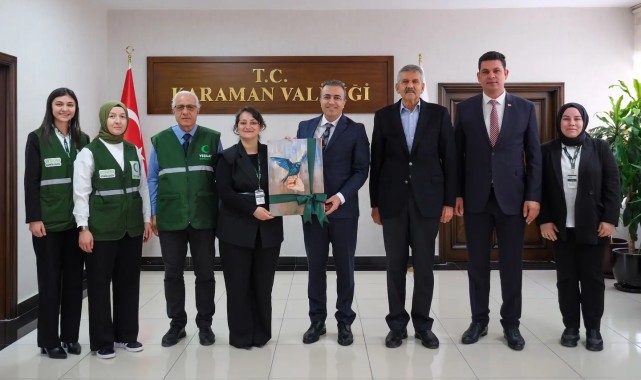 Karaman Valisi Hayrettin Çiçek'ten Yeşilay'a Ziyaret