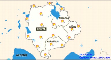 Karaman'da 10 Mart Salı Hava Durumu: Az Bulutlu ve Açık