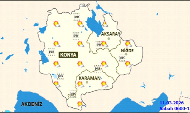Karaman'da 11 Mart Hava Durumu: Az Bulutlu ve Açık Bir Gün
