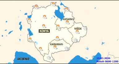 Karaman'da 14 Mart Cumartesi Günü Hava Durumu: Parçalı Bulutlu ve Yağmurlu