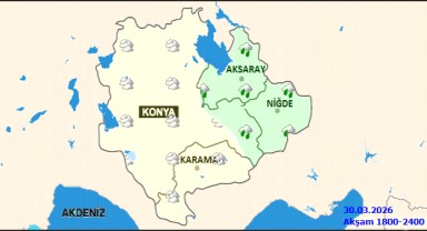 Karaman'da 31 Mart Hava Durumu: Parçalı Bulutlu, Sıcaklık 16°C