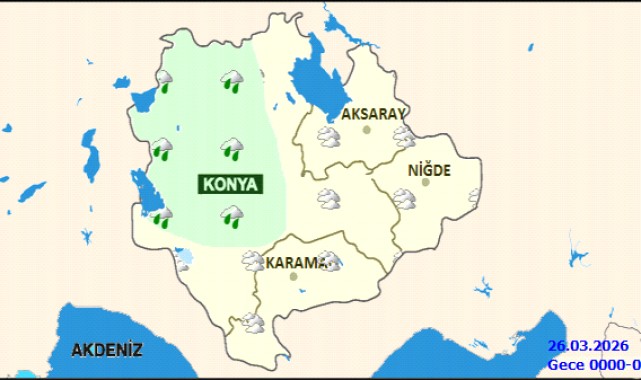 Karaman'da 5 Günlük Hava Durumu: Yağmur ve Gök Gürültülü Sağanak Bekleniyor