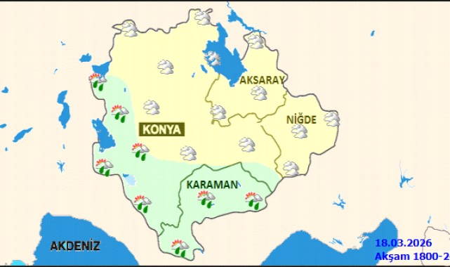 Karaman'da 5 Günlük Hava Tahmini: Yağışlı ve Mevsim Normallerinin Üzerinde Sıcaklık