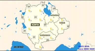 Karaman'da 9 Mart Pazartesi Günü Hava Durumu: Parçalı Bulutlu ve Buzlanma Tehlikesi