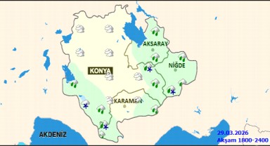 Karaman'da Bugün Hava Çok Bulutlu, Sıcaklık 12°C