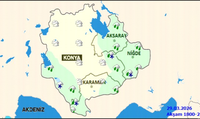 Karaman'da Bugün Hava Çok Bulutlu, Sıcaklık 12°C