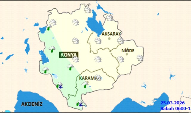 Karaman'da Bugün Parçalı Bulutlu Hava ve Aralıklı Yağış Bekleniyor