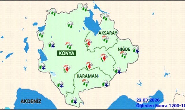Karaman'da Bugün Yağışlı Hava Etkili Olacak