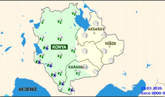 Karaman'da Bugün Yağmurlu Hava Etkili Olacak