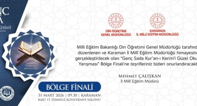 Karaman'da Genç Sada Kur'an Okuma Yarışması Bölge Finali Düzenleniyor